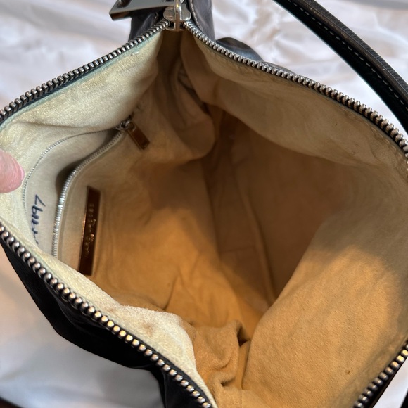 Marc Jacobs Black and Silver Shoulder Bag with Slouchy Design - Picture 6 of 6